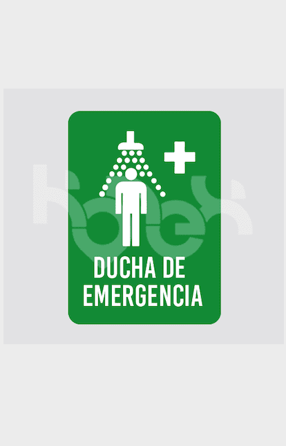SEÑALETICA DUCHA DE EMERGENCIA
