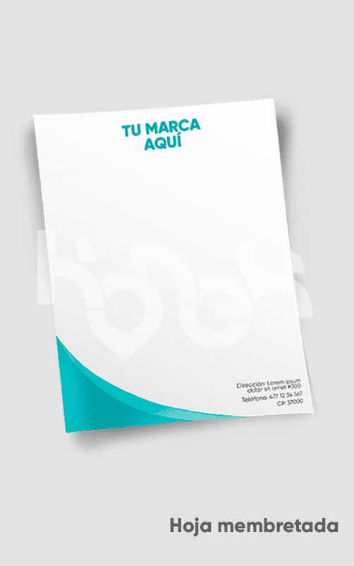 hojas membretadas