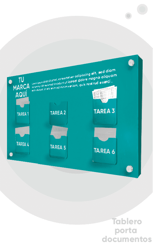 TABLERO PORTA DOCUMENTOS