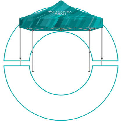 Carpa toldo retráctil